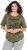 Ulla Popken Beaded Short Sleeve Graphic Tee Olive - Tryckta T-shirts för dam i stora storlekar - 