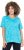 Ulla Popken Abstract Animal Print Short Sleeve Tee Deep Aqua - Tryckta T-shirts för dam i stora storlekar - 