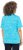 Ulla Popken Abstract Animal Print Short Sleeve Tee Deep Aqua - Tryckta T-shirts för dam i stora storlekar - 