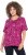 Ulla Popken Abstract Animal Print Short Sleeve Tee Magnolia Red - Tryckta T-shirts för dam i stora storlekar - 