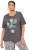 Ulla Popken Cactus Short Sleeve Graphic Tee Graphite Grey - Tryckta T-shirts för dam i stora storlekar - 