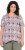 Ulla Popken Half-sleeve A-line V-neck Pointed Hem Animal Pattern T-shirt Pastel Rose - Tryckta T-shirts för dam i stora storlekar - 