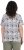 Ulla Popken Half-sleeve A-line V-neck Pointed Hem Animal Pattern T-shirt Moss - Tryckta T-shirts för dam i stora storlekar - 