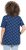 Ulla Popken Tile Print Short Sleeve Pleated Tee Dark Blue - Tryckta T-shirts för dam i stora storlekar - 