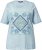Ulla Popken Paisley Short Sleeve Graphic Tee Light Moss Green - Tryckta T-shirts för dam i stora storlekar - 