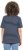 Ulla Popken Striped 1987 Boat Neck Tee Navy Blue - Tryckta T-shirts för dam i stora storlekar - 