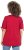 Ulla Popken Bow Print Split Sleeve Tee Ruby Red - Tryckta T-shirts för dam i stora storlekar - 