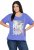 Ulla Popken Lady Of The Moon Short Sleeve Graphic Tee Lavender - Tryckta T-shirts för dam i stora storlekar - 