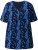 Ulla Popken Letter Print Short Sleeve Tee Navy - Tryckta T-shirts för dam i stora storlekar - 