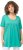 Ulla Popken Essential Front Pleat Tee Turquoise Green - T-shirts - 