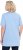 Ulla Popken Essential Front Pleat Tee Light Blue - T-shirts - 