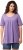 Ulla Popken Essential Front Pleat Tee Pale Lilac - T-shirts - 