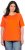 Ulla Popken Piping Accent Functional UVP 50+ Stretch Knit Top Orange Red - T-shirts - 