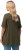 Ulla Popken Essential Notch Neck Stretch Tee Forest Green - T-shirts - 