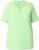 Ulla Popken Essential Notch Neck Stretch Tee Light Green - T-shirts - 