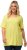 Ulla Popken Essential Square Neck Stretch Tee Lemon Yellow - T-shirts - 