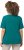 Ulla Popken Double Layer Rounded V-Neck Slim Fit Tee Dark Emerald - T-shirts - 