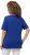 Ulla Popken Double Layer Rounded V-Neck Slim Fit Tee Cobalt Blue - T-shirts - 