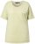 Ulla Popken Cold Dye Ruffle Edge Pocket Tee Pistachio - T-shirts - 