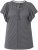 Ulla Popken Wing Sleeve V-Neck Tee Graphite Grey - T-shirts - 