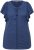 Ulla Popken Wing Sleeve V-Neck Tee Navy - T-shirts - 