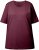Ulla Popken Basic Round Neck Short Sleeve Relaxed Fit T-Shirt Dark Red - T-shirts - 