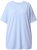 Ulla Popken Basic Round Neck Short Sleeve T-Shirt Light Blue - T-shirts - 