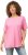 Ulla Popken Essential Round Neck Stretch Tee Light Pink - T-shirts - 