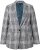 Ulla Popken Rutig Blazer Grön - Kavajer - 