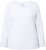 Ulla Popken Basic Round Neck Long Sleeve Slim Fit Cotton Tee Snow White - Kjolar - 