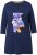 Ulla Popken Floral Motif 3/4 Sleeve Tunic Tee Ink Blue - Tryckta T-shirts för dam i stora storlekar - 