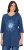Ulla Popken Dandelion Short Sleeve Graphic Tee Ink Blue - Tryckta T-shirts för dam i stora storlekar - 
