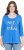 Ulla Popken Make It Amazing 3/4 Sleeve Graphic Tee Pacific Blue - Tryckta T-shirts för dam i stora storlekar - 