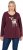 Ulla Popken Fawn Long Sleeve Graphic Tee Plum - Tryckta T-shirts för dam i stora storlekar - 