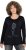 Ulla Popken Holiday Long Sleeve Graphic Tee Black - Tryckta T-shirts för dam i stora storlekar - 