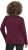 Ulla Popken Holiday Long Sleeve Graphic Tee Plum - Tryckta T-shirts för dam i stora storlekar - 