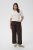 Kaffe Curve Mille Wide Pants Coffee Brown - Tygbyxor - 