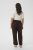 Kaffe Curve Mille Wide Pants Coffee Brown - Tygbyxor - 