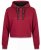 Nora Mikken KAMILLA Cropped Hoodie Burgundy - DAMKLÄDER XS-XXL - 