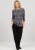Scandinavian Caramel Tiny Flower Petals Blouse Light Blue - Tryckta T-shirts för dam i stora storlekar - 