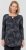Scandinavian Caramel Triangles Tunic Dark Blue - Tryckta T-shirts för dam i stora storlekar - 