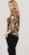 Scandinavian Caramel Flowers Blouse Orange and Brown - Tryckta T-shirts för dam i stora storlekar - 