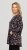 Scandinavian Caramel Flower Petals Tunic Copper and Blue - Tryckta T-shirts för dam i stora storlekar - 