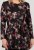 Scandinavian Caramel Flowers Tunic Red and Pink - Tryckta T-shirts för dam i stora storlekar - 