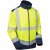 Leo Bowden Ecoviz Softshell Jacket Hi-Vis Yellow/Navy Print - Arbetskläder - Arbetskläder i stora storlekar