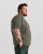 Motley Denim Stockholm T-shirt Dark Khaki - T-shirts - Stora T-shirts - 2XL-14XL