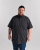 Motley Denim Zagreb Kortärmad Skjorta Mörkgrå - Skjortor - Stora skjortor - 2XL-8XL