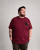 Motley Denim Milan T-shirt Röd - T-shirts - Stora T-shirts - 2XL-14XL