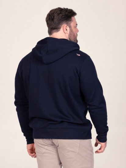 D555 Hector Adventurer Printed Zip Through Hoody Mörkblå - Tröjor & hoodies - Stora hoodies & tröjor - 2XL-14XL