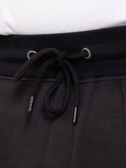 D555 Dexter 1 Cargo Jogger With Bear Embroidery TALL Svart - TALL mjukisbyxor - TALL mjukisbyxor med extra benlängd